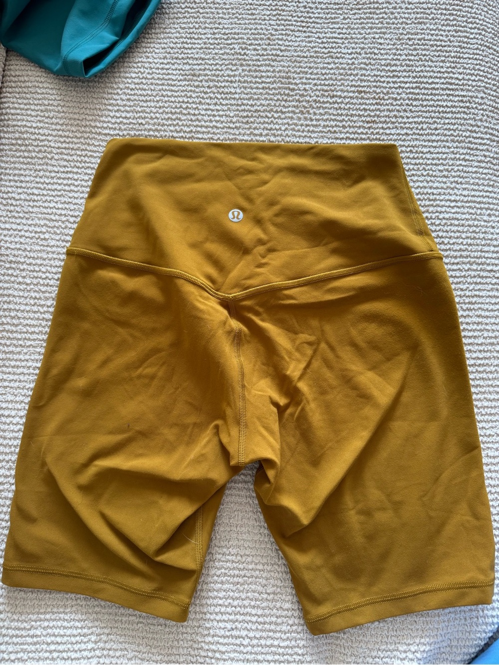 lululemon align athletica women Mustard Yellow High-Rise Bike Shorts